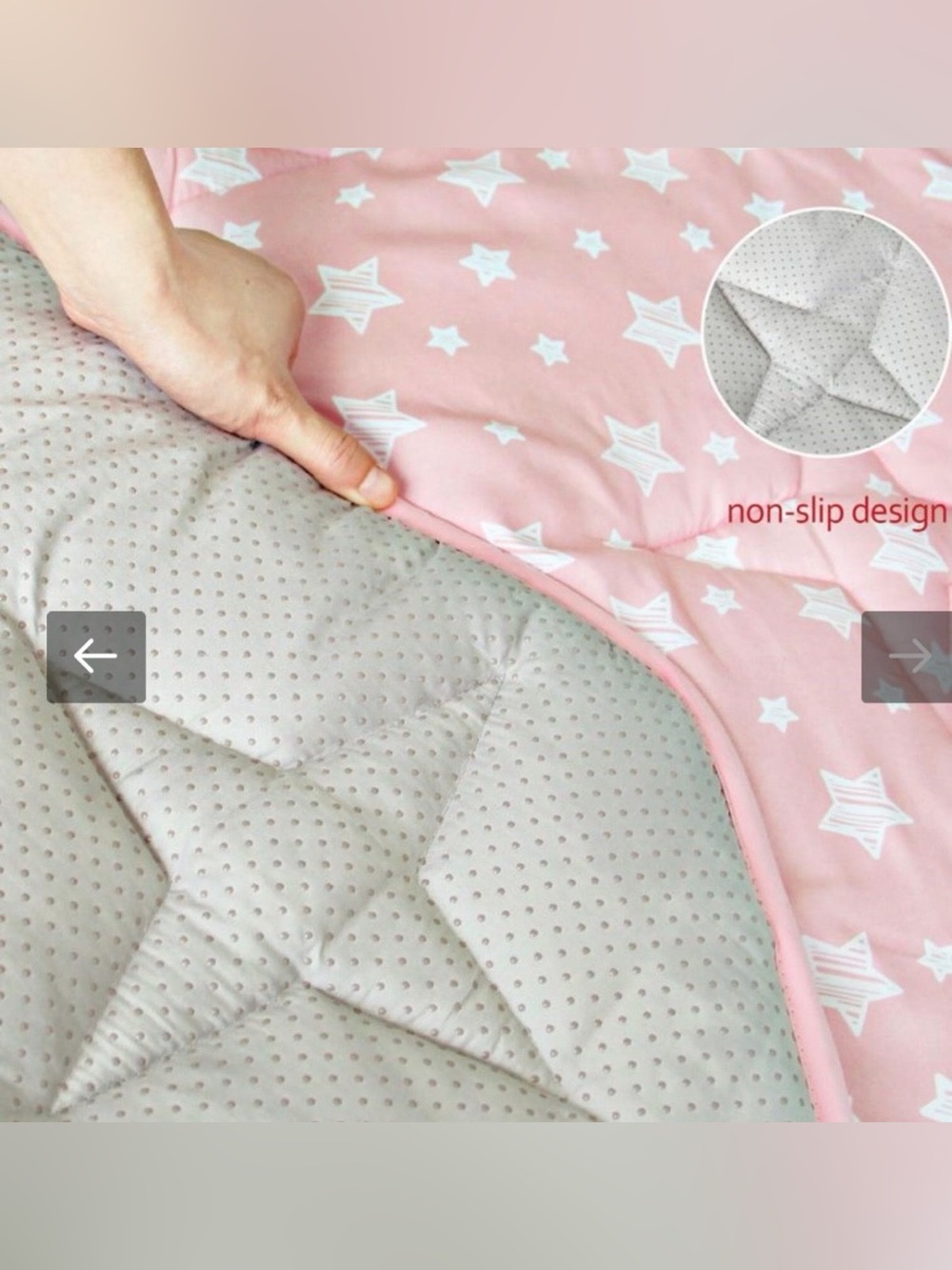 NWT - Moonsea Pink Star Quilted Play Mat - Sealed - Picture 2 of 4